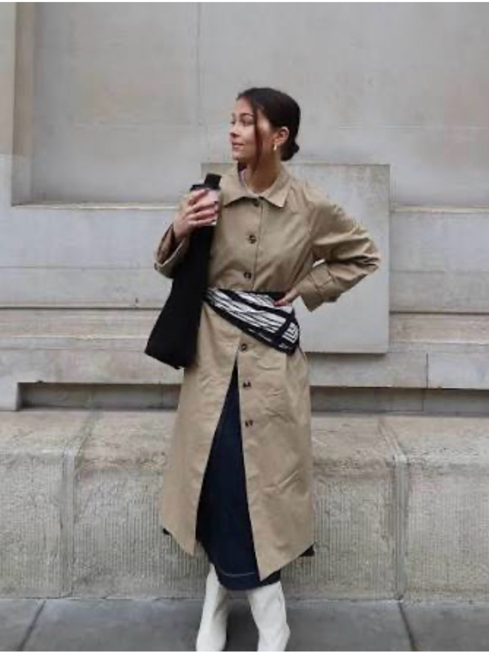 Classic Women's Beige Trench Coat - Vera Moda